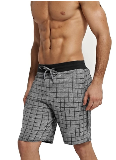 grey checked