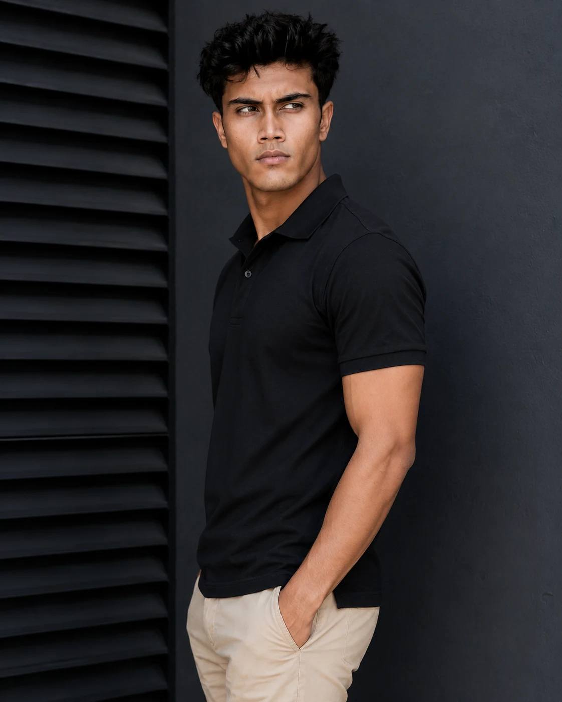 Black Mercerized Cotton Polo T-Shirt for Men 240 GSM Premium 100% Cotton by Time Apparels